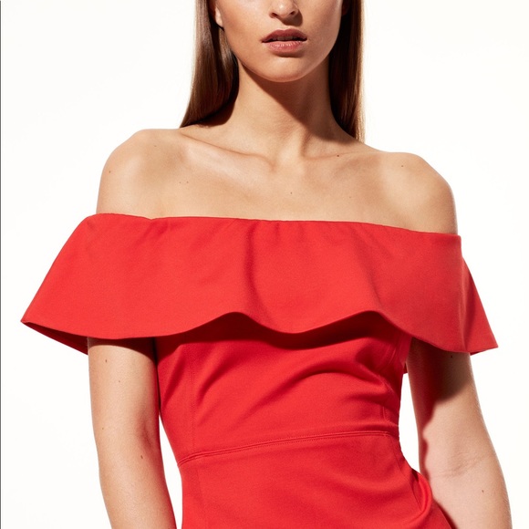 Babaton Ruslan Red mini dress 00